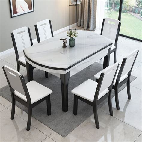 不锈钢餐桌不锈钢大理石餐桌椅组合小户型餐台现代简约客厅饭桌-阿里巴巴