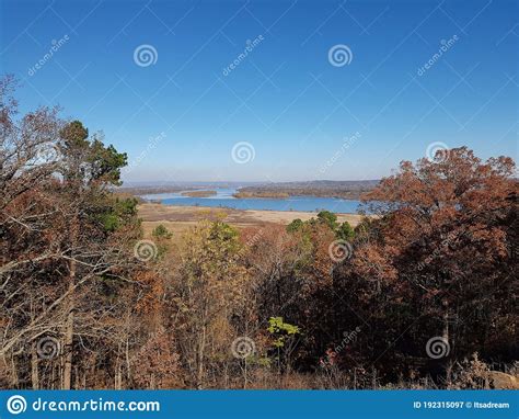 View of Lake Maumelle from One of the the Viewing Decks of Pinnacle ...