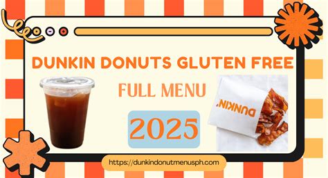 Dunkin Donuts Gluten Free Menu 2025