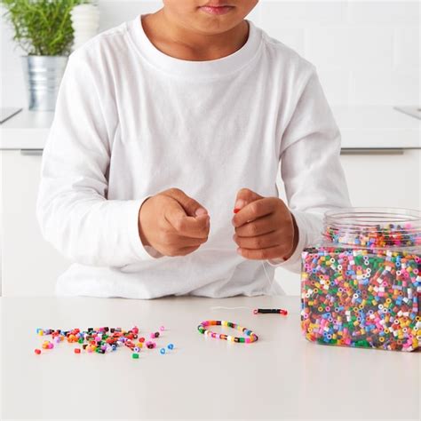 PYSSLA beads, mixed colours, 600 g (1 lb5 oz) - IKEA