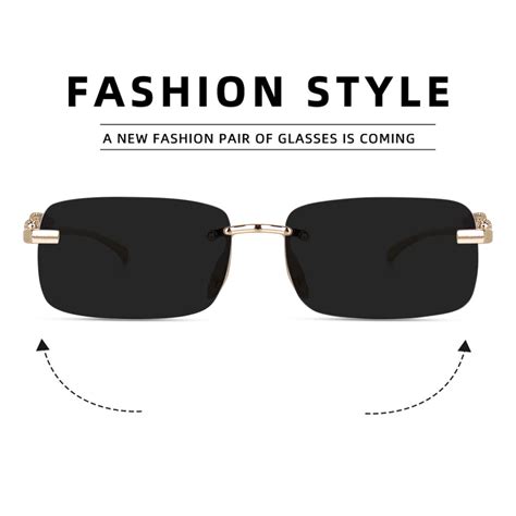 Buy Legend Eyewear Mc Stan Vintage Rimless Sunglasses Retro Luxury Gold ...