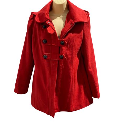 Ally Fashion Womens Size 12 Red Winter Jacket