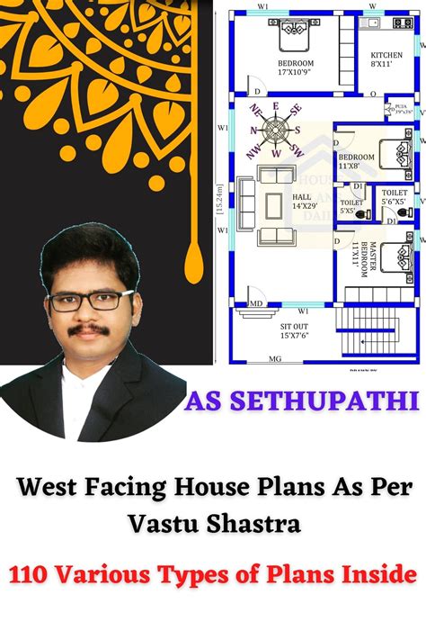 Buy West Facing House Plans As Per Vastu Shastra: 110 Various Types of ...