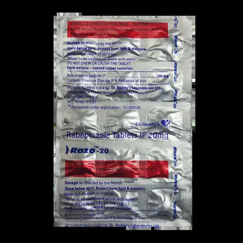 RAZO 20MG TABLET 15'S Price, Uses, Side Effects & Substitutes | Medkart