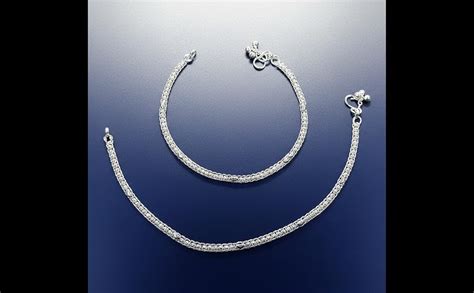 Shree Shobha Collection Silver Anklet Jewellery For Women Chandki Ki ...
