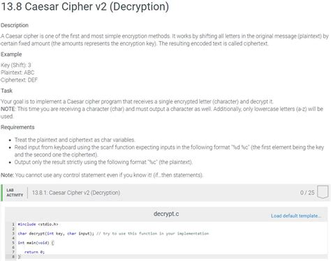 Caesar Cipher Decryption 的图像结果