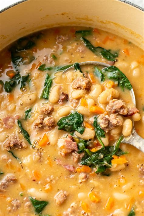Italian Sausage White Bean Soup • Salt & Lavender