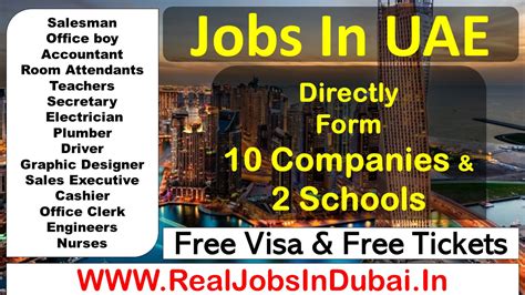 Jobs In Dubai For Indians Graduate- 2020