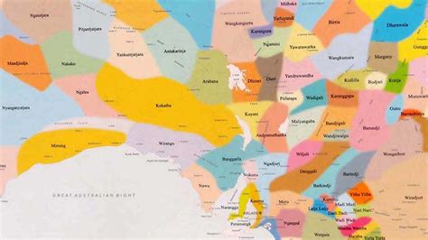 Printable Australia Tribes Maps