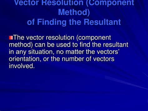 Resultant Vector Using Component Method 的图像结果