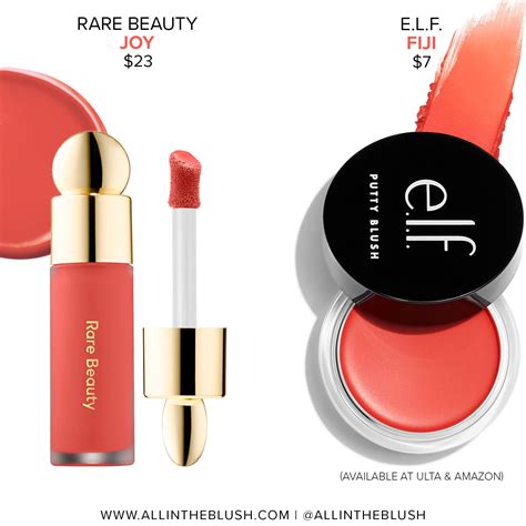 Rare Beauty Joy Blush Dupe elf putty blush fiji Color Matches » All In ...