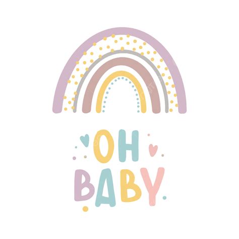 Oh Baby Vector Art PNG, Oh Baby Inspirational Lettering Card With ...