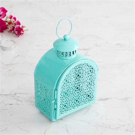 Buy Salsa Metal Etched Lantern from Home Centre at just INR 449.0