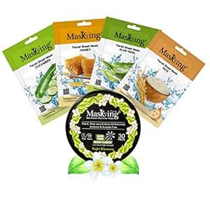 Buy MasKing Beauty Facial Sheet Mask with Real extract of Cucumber ...
