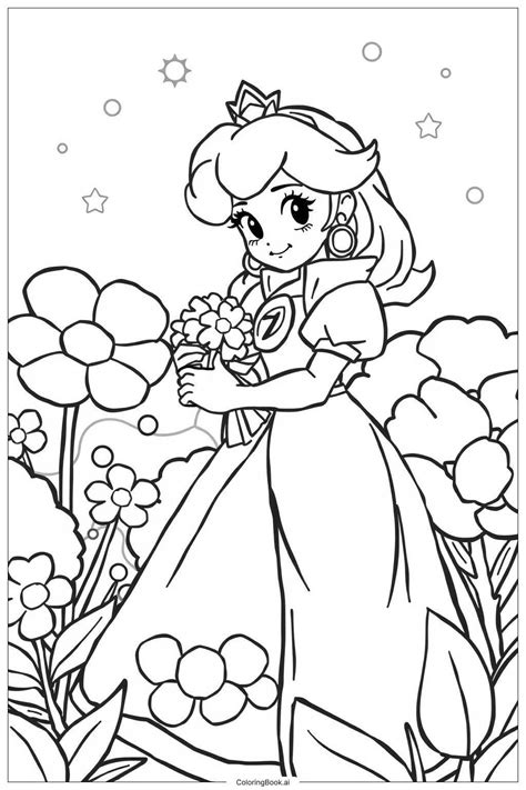 36 princess peach coloring pages (Free PDF & PNG Printables)
