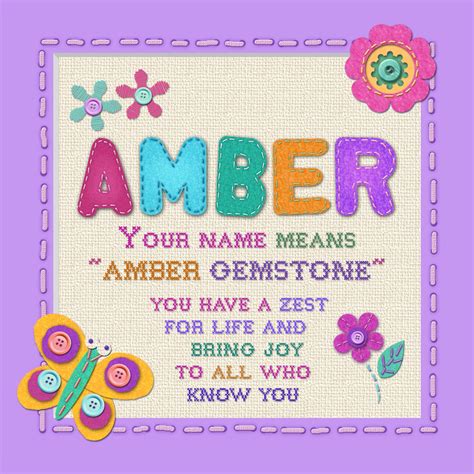 Heartfelt Names - Amber – Nickery Nook