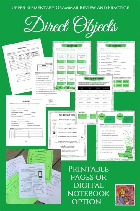 Image result for Direct Object Worksheet