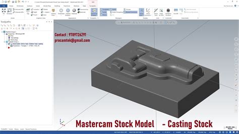 Image result for Mastercam Stock Model Tutorial