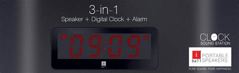 iBall Sound Clock Bluetooth Portable Speaker with Digital Clock and ...