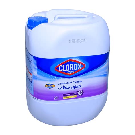 Clorox floor cleaner and disinfectant, lavender scent, 20 litres