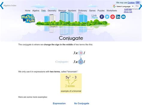 Image result for Conjugate Math