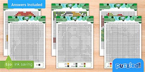 Rainforest Colouring Pixel Art Puzzle | Twinkl Puzzled