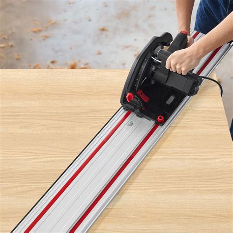 VEVOR Track Saw Guide Rail, 2794 mm Cutting Range, Kit Includes 4 x 698 ...