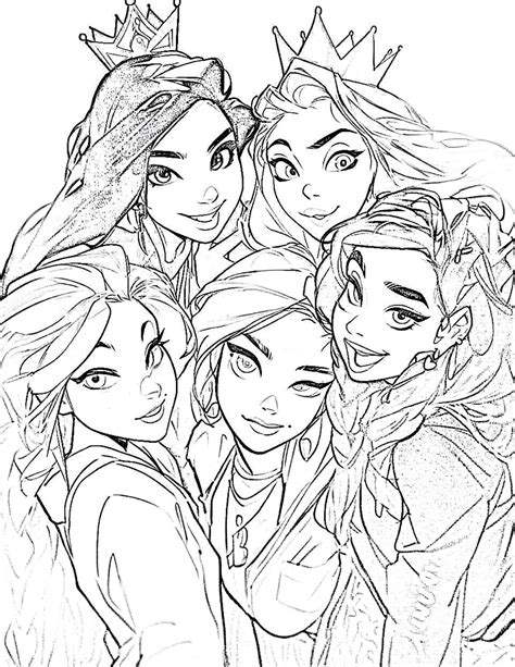 All Disney Princesses Coloring Pages