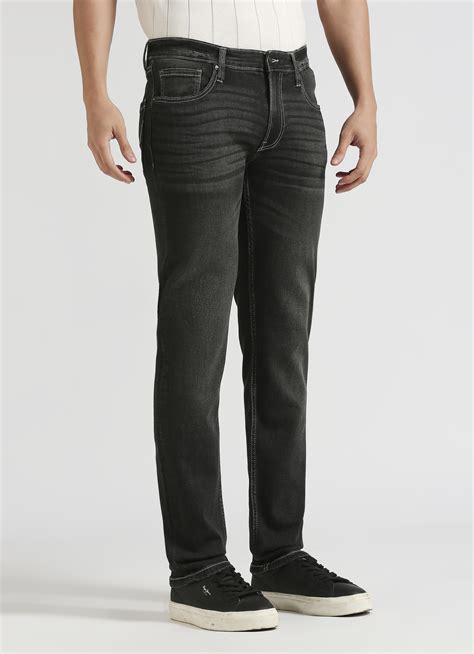 Vapour Grey Mid Rise Slim Fit Jeans | Pepe Jeans India