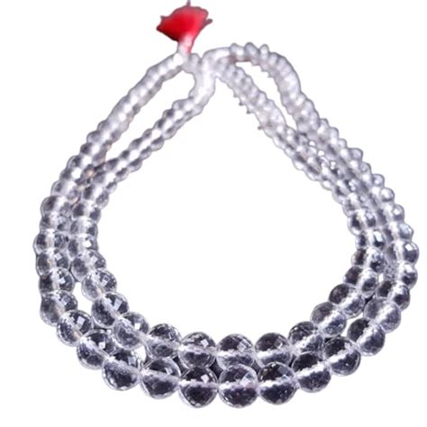 ADI Jewels Sphatik Jaap Mala Superb Natural Earthmine Transparent 108 ...