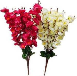 well art gallery Artificial Cherry Blossom Bunch for Home Balcony Decor ...