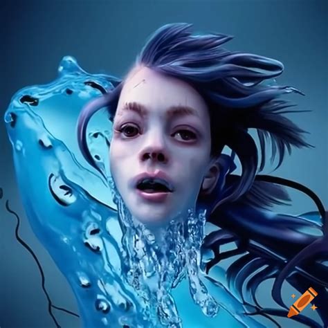 Water bender on Craiyon