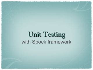 Image result for Spock Framework Tutorial