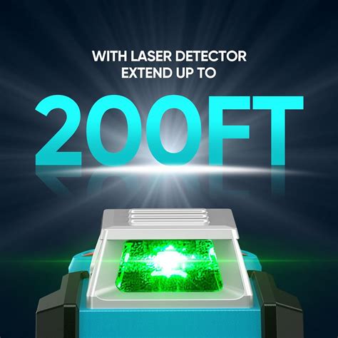 4D 360° 16 Line Laser Level Self Leveling Horizontal Vertical Dual-beam ...