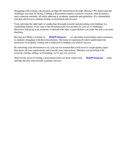 Image result for Dissertation Seconde