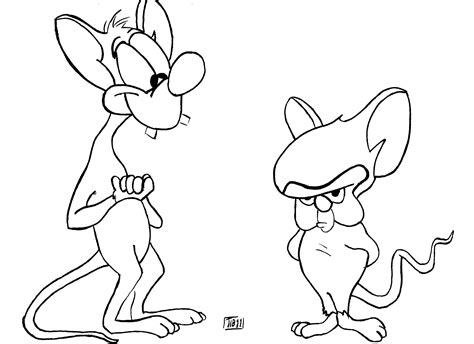 Pinky And The Brain - Free Coloring Pages