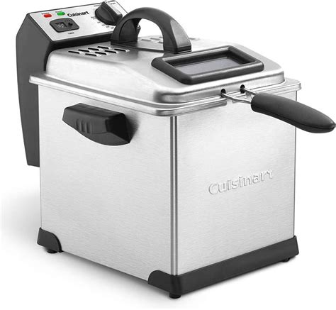 Amazon.com: Cuisinart CDF-170 3.4-Quart Deep Fryer, Stainless Steel ...