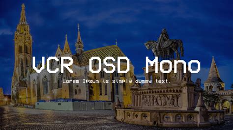 VCR OSD Mono Font : Download Free for Desktop & Webfont