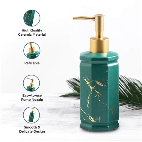 UMAI Liquid Soap Dispenser | Stoneware | Bathroom Sanitizer, Lotion ...