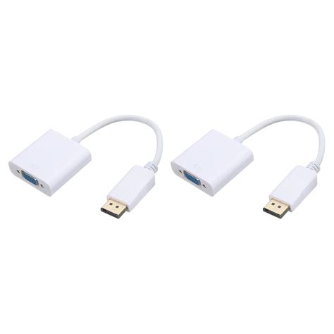 MECCANIXITY Display Port (DP) to VGA Adapter ABS Video Cable Box ...