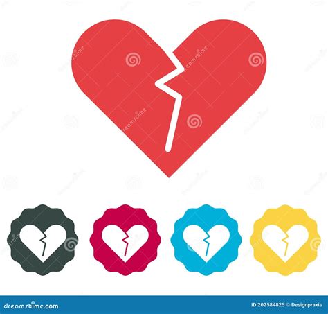 Icône De Coupe De Coeur De Relations Valentine Illustration de Vecteur ...