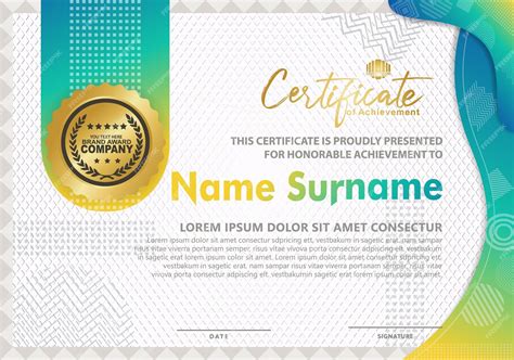 Certificate template with texture modern pattern background | Premium ...