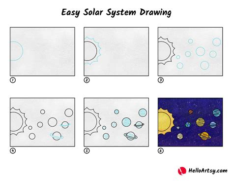 Solar System Drawing Simple 的图像结果