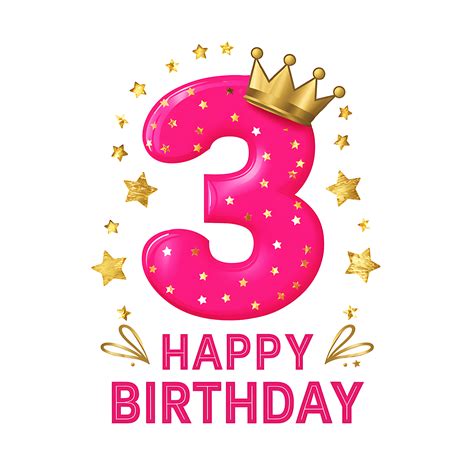 Free Download Happy 3rd Birthday