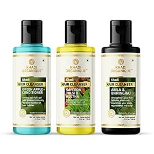 Buy Khadi Organique Amla & Bhringraj,Saffron Tulsi & Green Apple ...