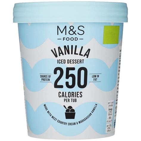 M&S Low Fat Madagascan Vanilla Ice Cream - HelloSupermarket