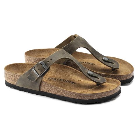 Buy Green Gizeh Oiled Leather Online in India - BIRKENSTOCK