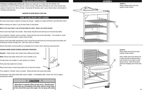 Masterbuilt ESQ-3040R2 40" Electric Smoker with RF User Manual 08102010 ...
