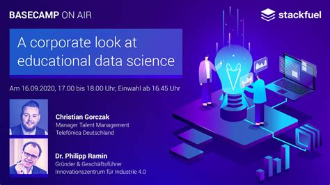 In diesem Meetup am 16.09.2020 ab 17:00 Uhr bei BASECAMP ON AIR ...