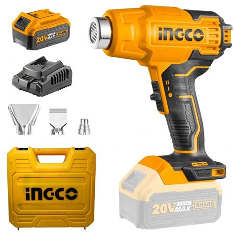 CORDLESS HEAT GUN 20V INGCO (CHGLI20025) | ToolsMart1